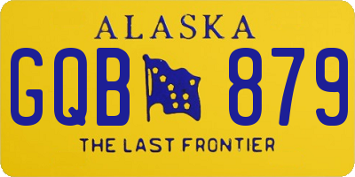 AK license plate GQB879