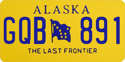 AK license plate GQB891