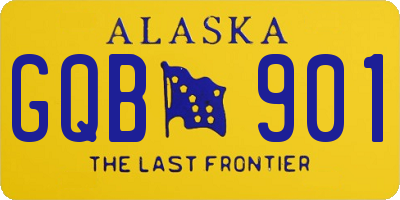AK license plate GQB901