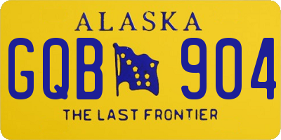 AK license plate GQB904