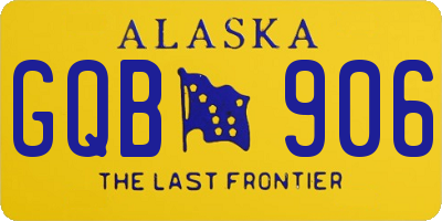 AK license plate GQB906