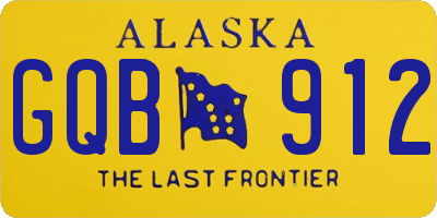 AK license plate GQB912