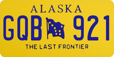 AK license plate GQB921