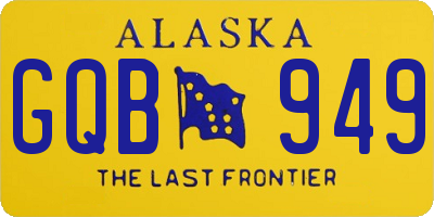 AK license plate GQB949