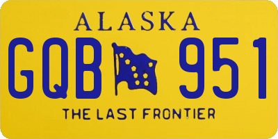 AK license plate GQB951