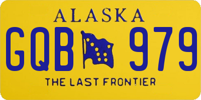 AK license plate GQB979