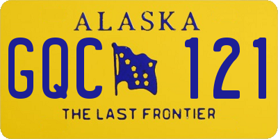 AK license plate GQC121