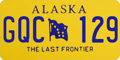 AK license plate GQC129