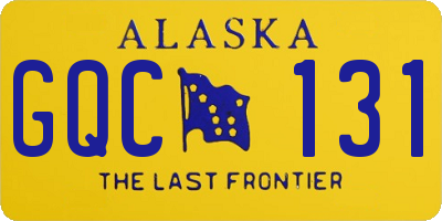 AK license plate GQC131