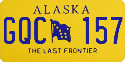 AK license plate GQC157