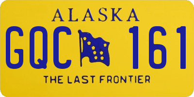AK license plate GQC161