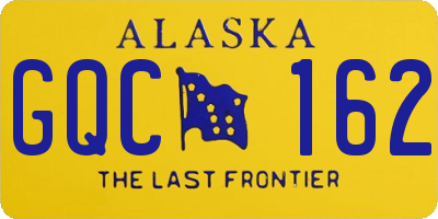 AK license plate GQC162