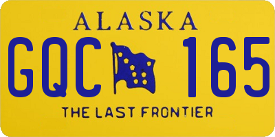 AK license plate GQC165