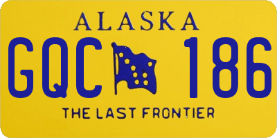AK license plate GQC186