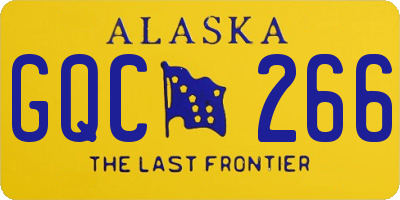 AK license plate GQC266