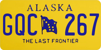 AK license plate GQC267