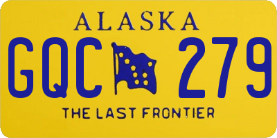 AK license plate GQC279