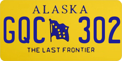 AK license plate GQC302