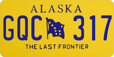 AK license plate GQC317