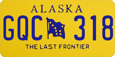 AK license plate GQC318