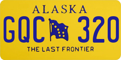 AK license plate GQC320