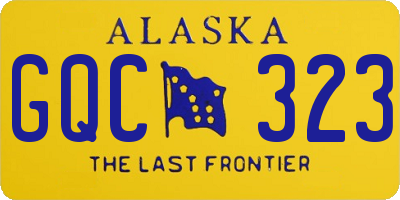 AK license plate GQC323