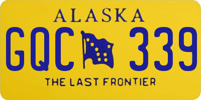 AK license plate GQC339