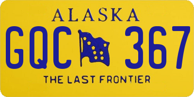 AK license plate GQC367