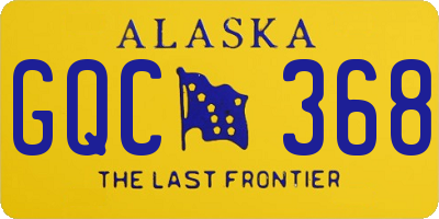 AK license plate GQC368