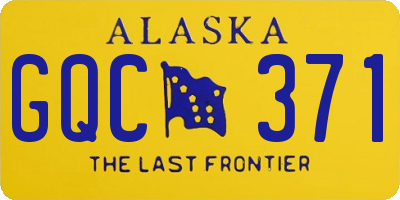 AK license plate GQC371