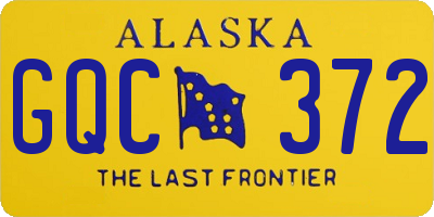 AK license plate GQC372