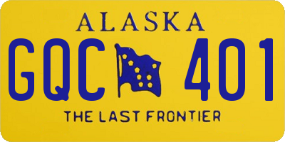 AK license plate GQC401