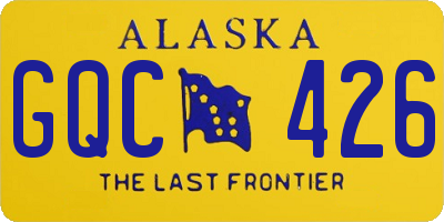 AK license plate GQC426