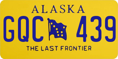 AK license plate GQC439