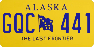 AK license plate GQC441