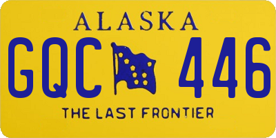 AK license plate GQC446