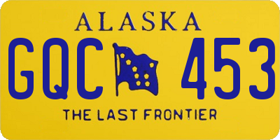 AK license plate GQC453