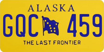 AK license plate GQC459