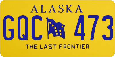 AK license plate GQC473