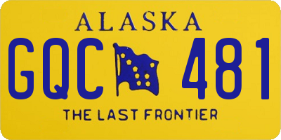 AK license plate GQC481