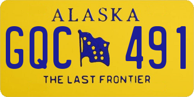 AK license plate GQC491