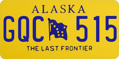 AK license plate GQC515