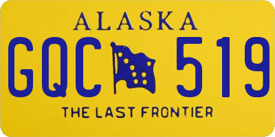 AK license plate GQC519