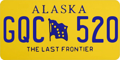 AK license plate GQC520