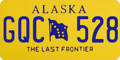 AK license plate GQC528