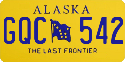 AK license plate GQC542