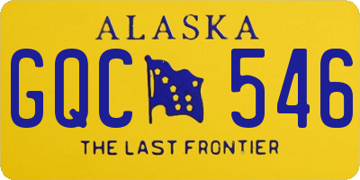 AK license plate GQC546