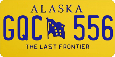 AK license plate GQC556