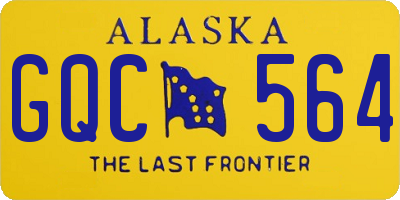 AK license plate GQC564