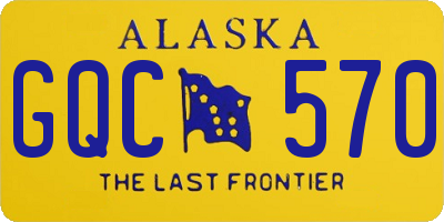 AK license plate GQC570
